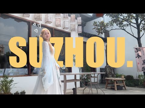 CHINA DIARIES ₊·˚🪷༉‧₊ | SUZHOU: exploring china’s famous ancient water town & trying Hanfu’s!