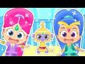 CINCO BEBÉS SHIMMER y SHINE | Canción con Leah, Tala y Nahal | Canciones infantiles