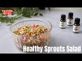 Healthy Sprouts Salad with Masala Drops