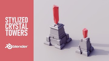 Blender 4.5 | 3D Speed Modeling Crystal Game Structures