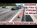 💥МОТОЦИКЛИСТЫ СПАСЛИ МАЛЕНЬКИХ УТЯТ НА МКАДе❗МОСКВА 2020