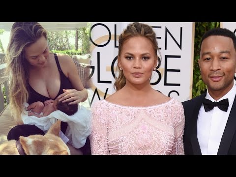 Video: Chrissy Teigen Teilt Das Erste Foto Ihres Babys Luna