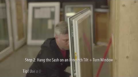 Video 2: How to Remove and Hang the Sash on an Innotech Tilt + Turn Window