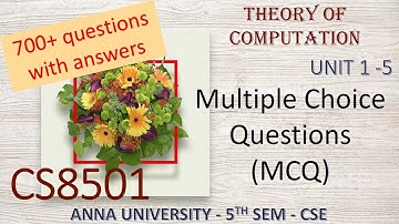 #CS8501 | #MCQs |#TOC | #MultipleChoiceQuestions | #Anna University - CS8501 - 5th Sem CSE| Abisha