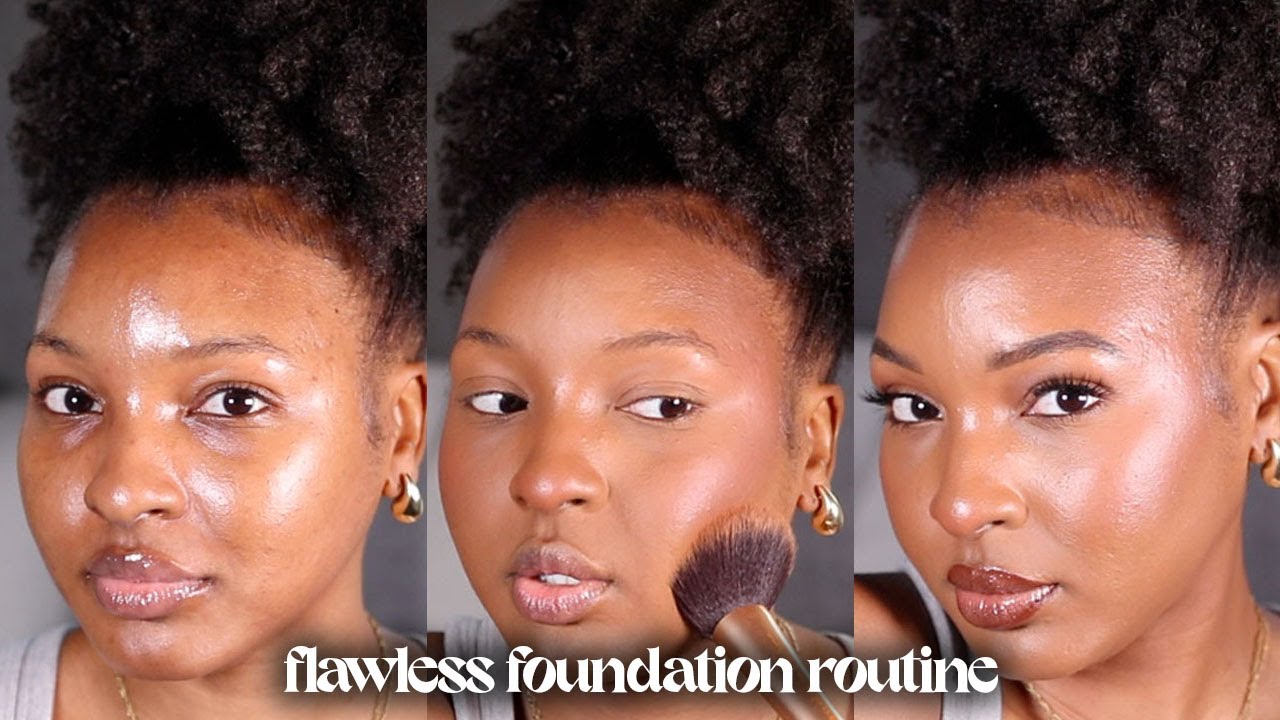 Flawless *Very Detailed* Base Routine | Glowy Makeup for Textured ...