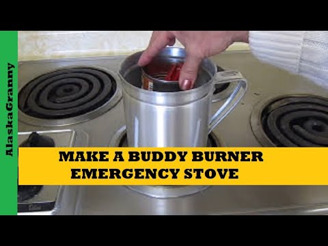 Make a Buddy Burner Emergency Stove- Emergency Cooking Tips Tricks Hacks 