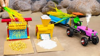 Diy tractor mini Bulldozer to making concrete road | Construction Vehicles, Road Roller #1