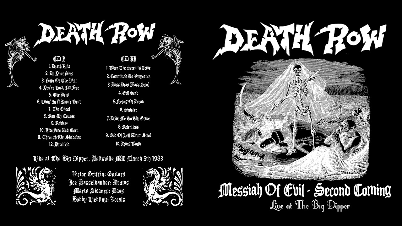 Death Row (Pentagram): Messiah of Evil - Second Coming 1983-03-05 The Big Dipper, Maryland