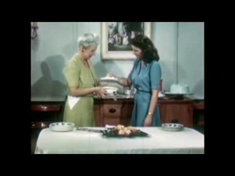 1940s HOUSEWIFE SCHOOL How To Arrange A Buffet Table