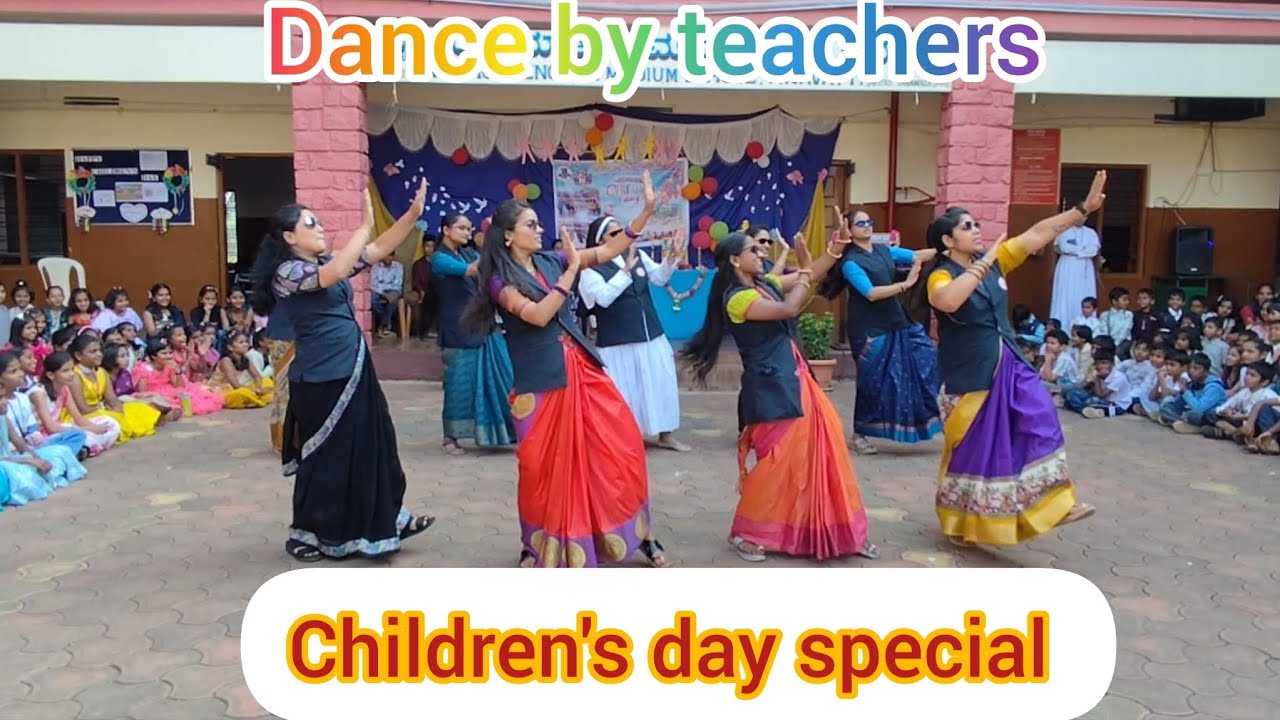 Children's day special 🤩 dance performance by teachers 🤓 Santhome ...