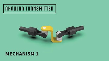 Angular Transmitter Mechanism | Animation with components | For Fusion 360, Solidworks, Catia, Pro E