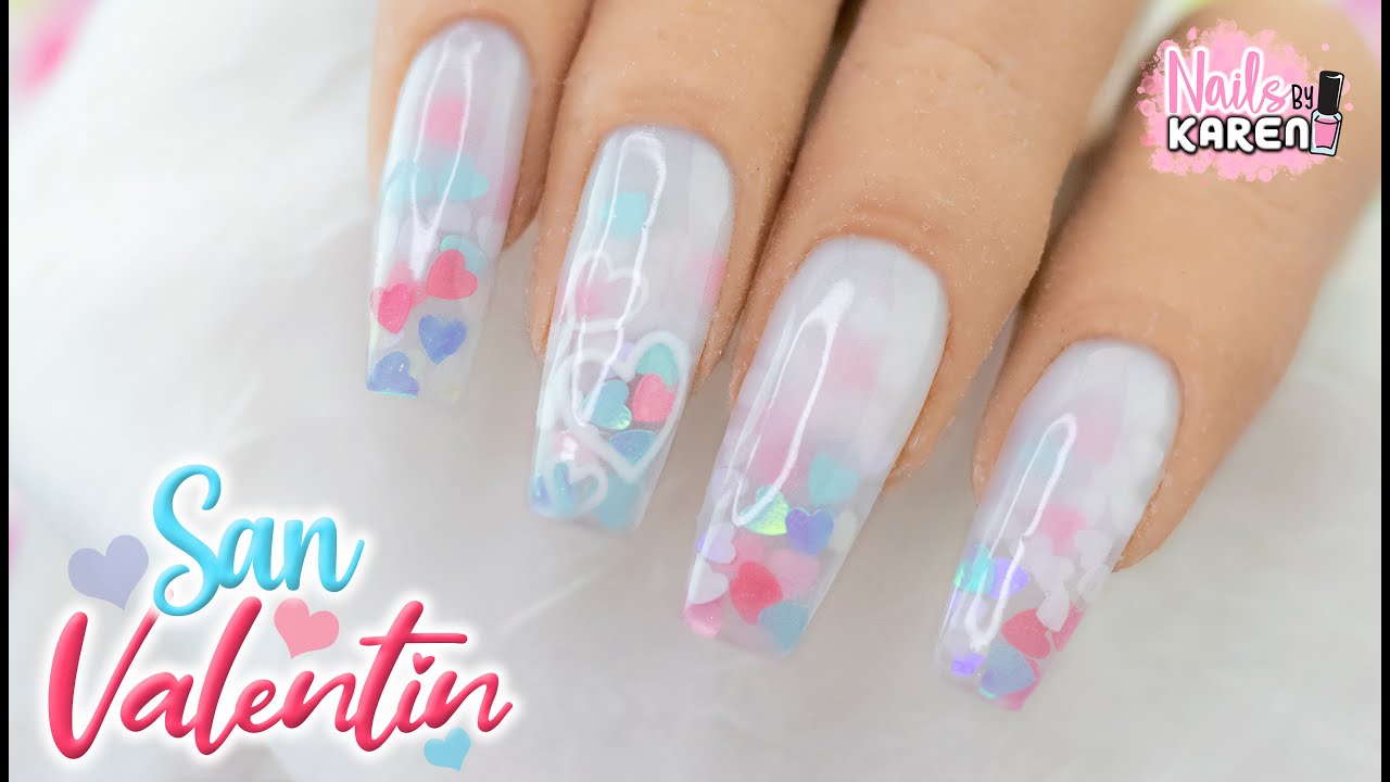 UÑAS ACRILICAS para SAN VALENTÍN - Corazones - thptnganamst.edu.vn