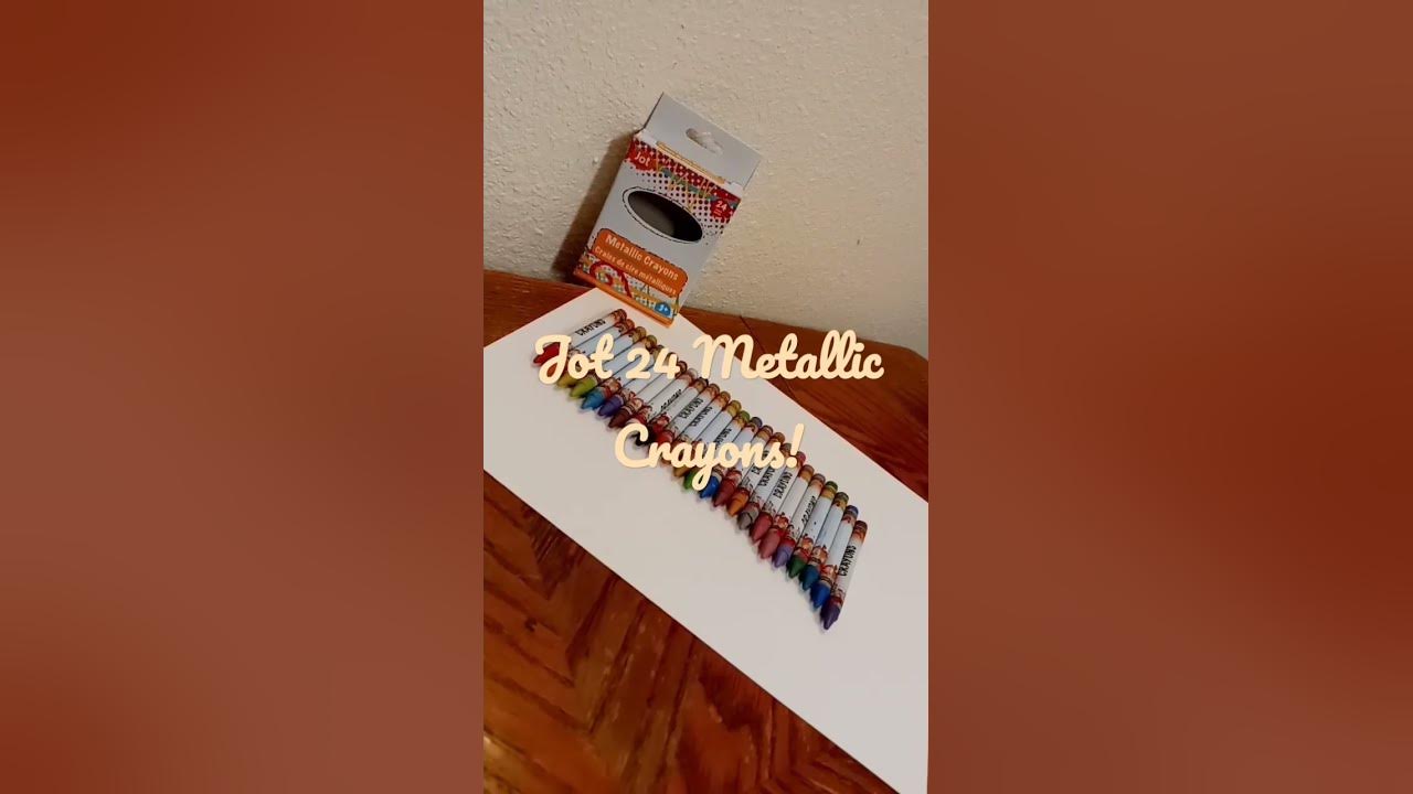 Jot 24 Metallic Crayons😍 YouTube
