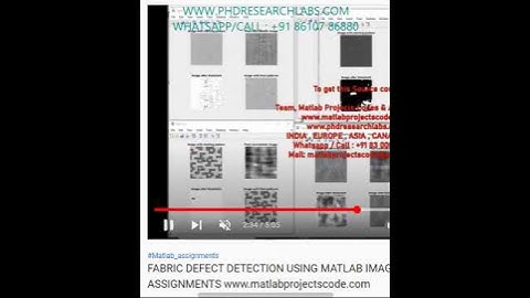 FABRIC DEFECT DETECTION USING MATLAB IMAGE PROCESSING PROJECT ASSIGNMENTS-MATLAB ASSIGNMENTS PROJECT