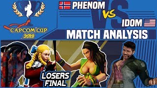 SFV AE Match Analysis: Capcom Cup 2019 Top 8 LOSERS FINAL - Phenom vs. Idom