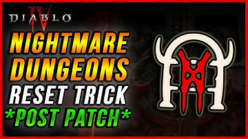 Diablo 4 RESETTING NIGHTMARE DUNGEONS For GROUPS - POST PATCH!