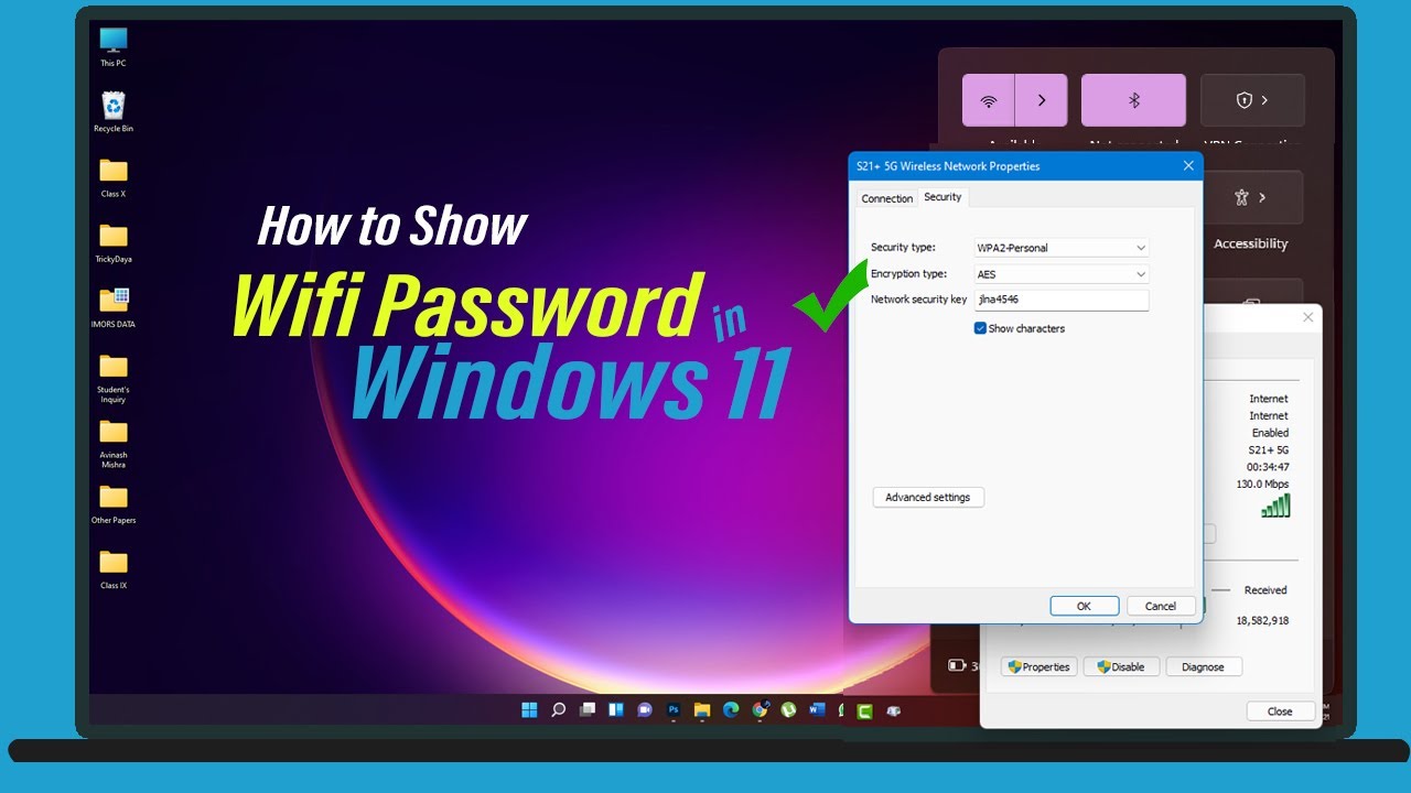 How to show Wi-Fi password on Windows 11 | Windows 11 tips and tricks