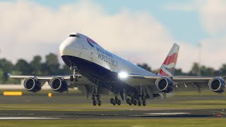 АВАРИЙНАЯ ПОСАДКА САМОЛЕТА!!! Боинг 747 British Airways приземлился в аэропорту Сиднея MFS2020