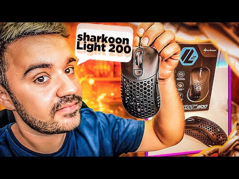 65g de pura PRECISÃO! - Mouse Sharkoon Light² 200