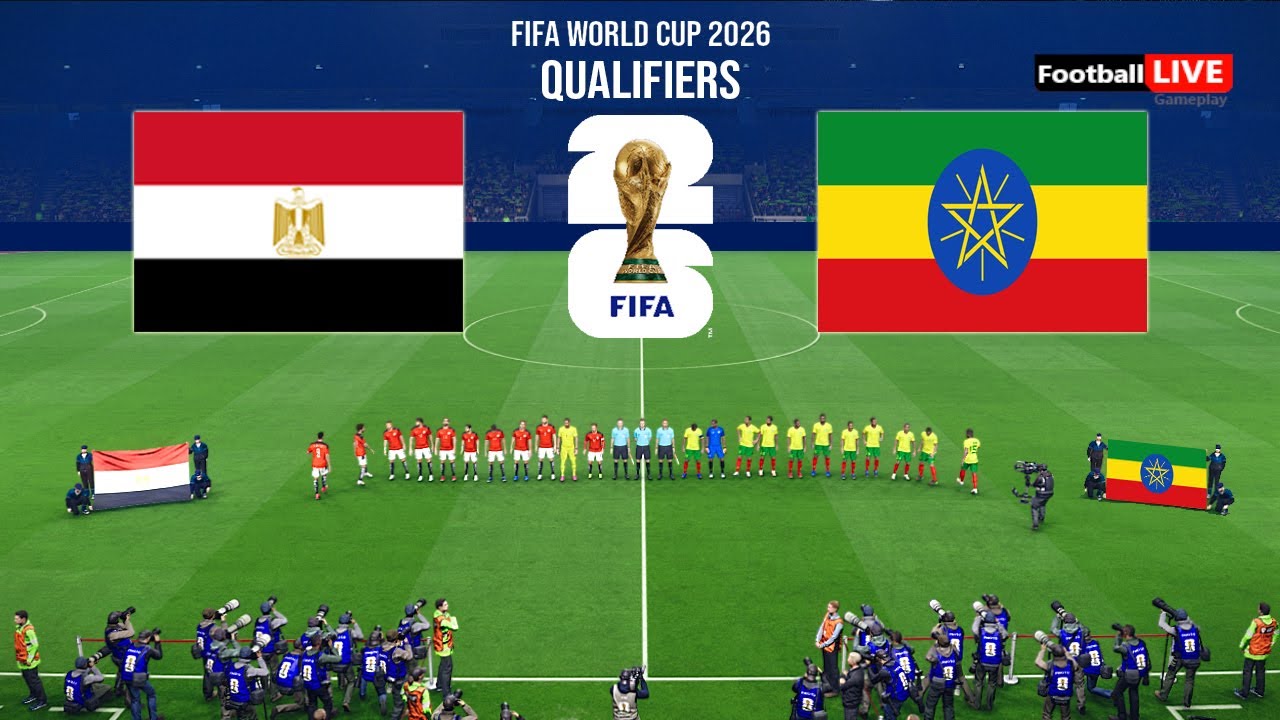 EGYPT vs ETHIOPIA - FIFA World Cup 2026 Qualifiers | Full Match All Goals | Simulation PES