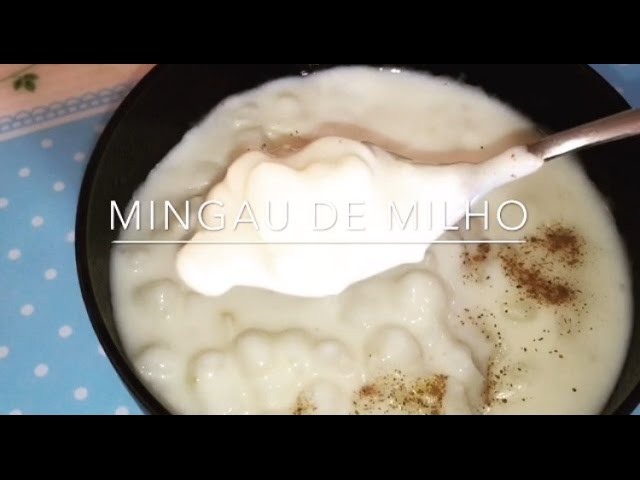 COMO FAZER MINGAU DE MILHO BRANCO (CANJICA)