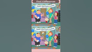 Think You Are Smart? Find 3 Differences In 10 Seconds #Shorts #Viral #familyguy
