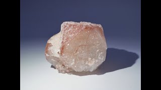 Red Apophyllite with Druzy Quartz from Nashik Quarry, India