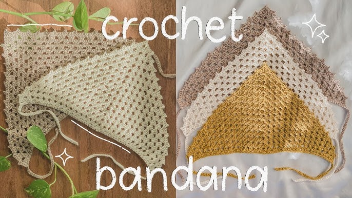 Froggy Bandana Crochet Pattern, Crochet Handkerchief, Froggy