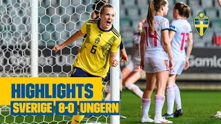 MÅLFEST i EM-kvalet 😍 Sverige-Ungern 8-0 på Gamla Ullevi🔥 | 17 september 2020