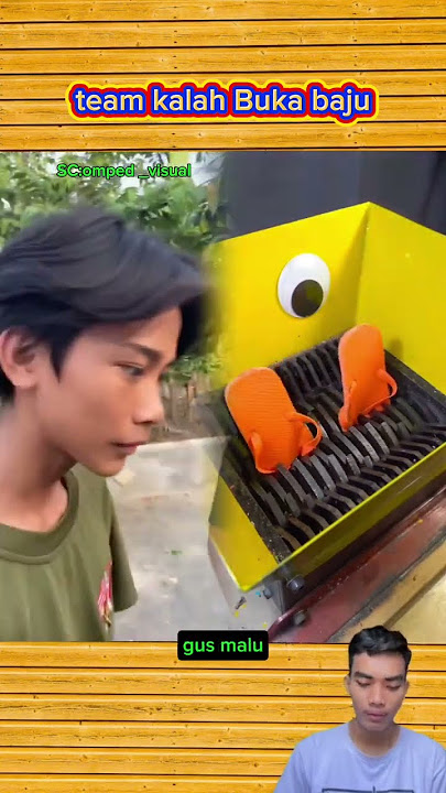 Hhhh yang kalah Buka baju yah #ompedvisual #funny #tipeketawa 