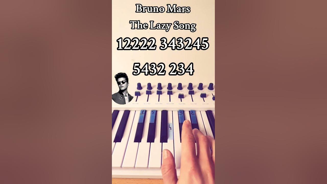 How to Play The Lazy Song by Bruno Mars (Piano Tutorial)