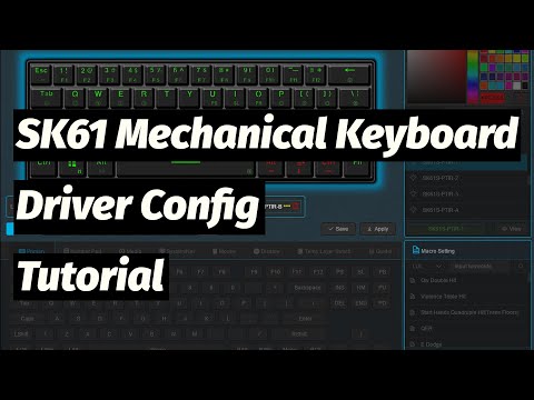Epomaker SK61 Mechanical Keyboard Driver Software Tutorial