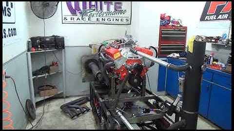 SBC 571HP 383 STROKER ENGINE DYNO RUN FOR MARCO BARRIOS BY WHITE PERFORMANCE AND MACHINE