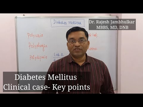 Diabetes Mellitus- Clinical case- key points