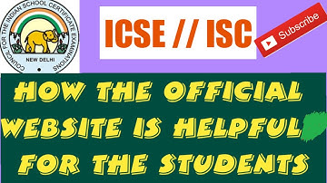 THE OFFICIAL WEBSITE // ICSE , ISC // VERY HELPFUL FOR THE STUDENTS // @HISTORYONLINE
