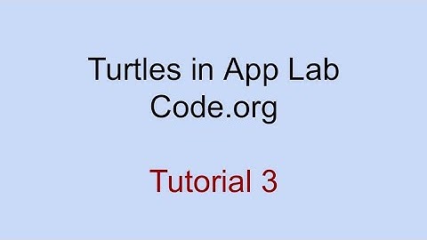 Turtles I App lab code.org I Tutorial-3