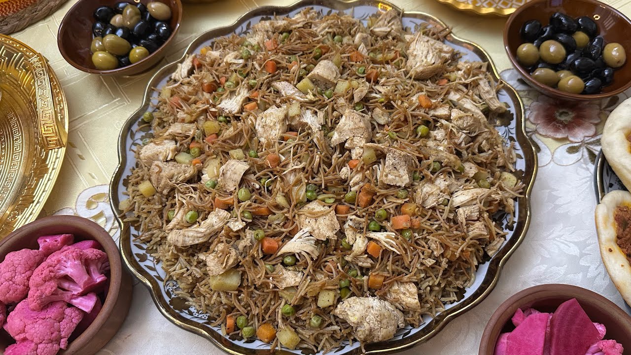 فطور ٢ رمضان 🌙 برياني دجاج عراقي رهيب و اطيب وصفة حلا كاستر بالشعرية وشوربة الفطر بدون كريمة#اكسبلور