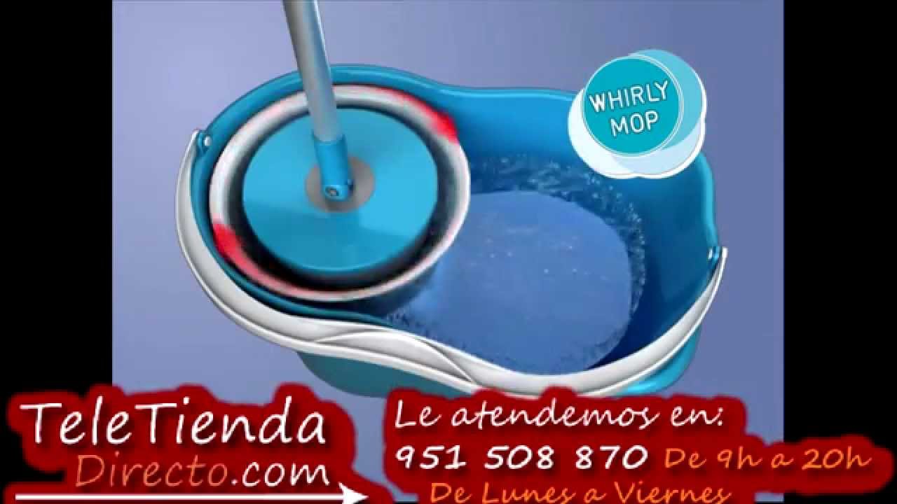 Fregona Giratoria Automática Whirly mop, Spin Go
