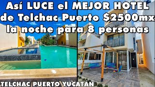 EL MEJOR HOTEL 🔥 de Telchac Puerto y es MÁS BARATO que la Riviera 😍 $2500mx la noche para 8 personas