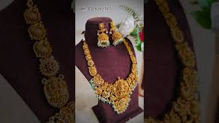 1 gram gold Beautiful neckset with best prices 👌✨. #sweetyvlogs5840 #keerthireddy collections