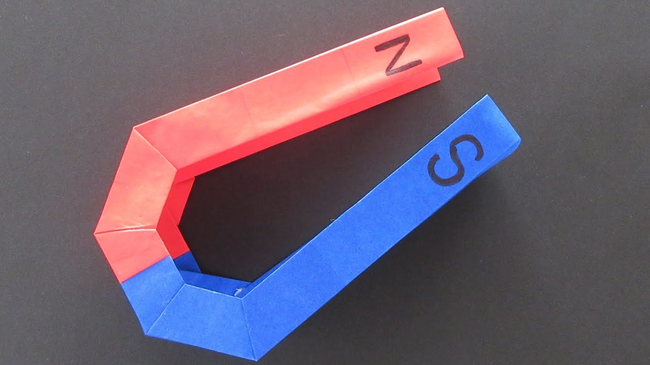 折り紙 U字型磁石 Origami U Shaped Magnet Youtube