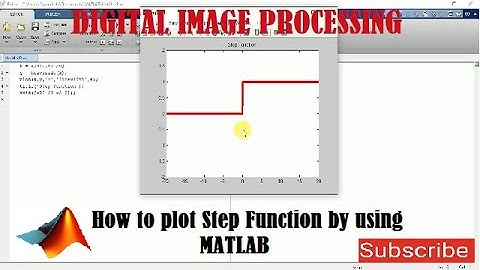 How to plot Step Function by using MATLAB