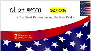 APUSH: The Great Depression & New Deal (1929-1939) Ch. 24 AMSCO