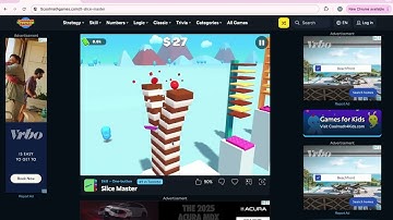 Playing slice master part 1! #slicemaster #slice #slicing #slicinggame #coolmathgames