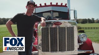 Clint Bowyer shows off his new 1979 Peterbilt truck | NASCAR ON FOX