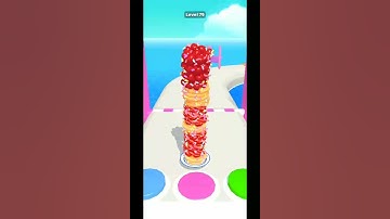 PANCAKE RUN - All Levels Gameplay Android - LEVEL 79 #shorts