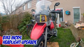 Bike Mods  Headlight Upgrade BMW R1100GS