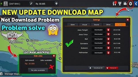 Bussid Maps Download Problem solve New Update Map !! Bus Simulator Indonesia
