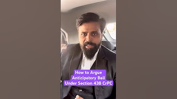 How to argue anticipatory bail #bail #law #legal