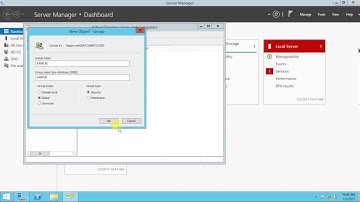 Server 2012 R2- How to create Group and User in OU ?